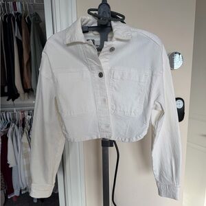 Abercrombie & Fitch Off-White Jean Jacket